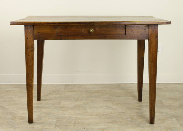 Antique French Walnut Writing Table In Good Condition In Port Chester, NY