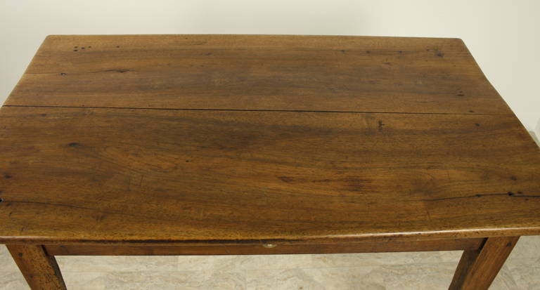 Wood Antique French Walnut Writing Table