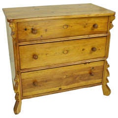 Antique Continental Pine Chest of Drawers