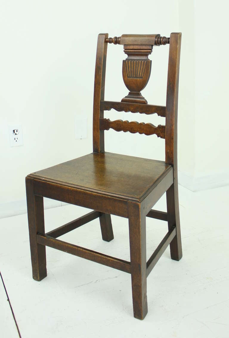 Antique French Oak Side Chair 2