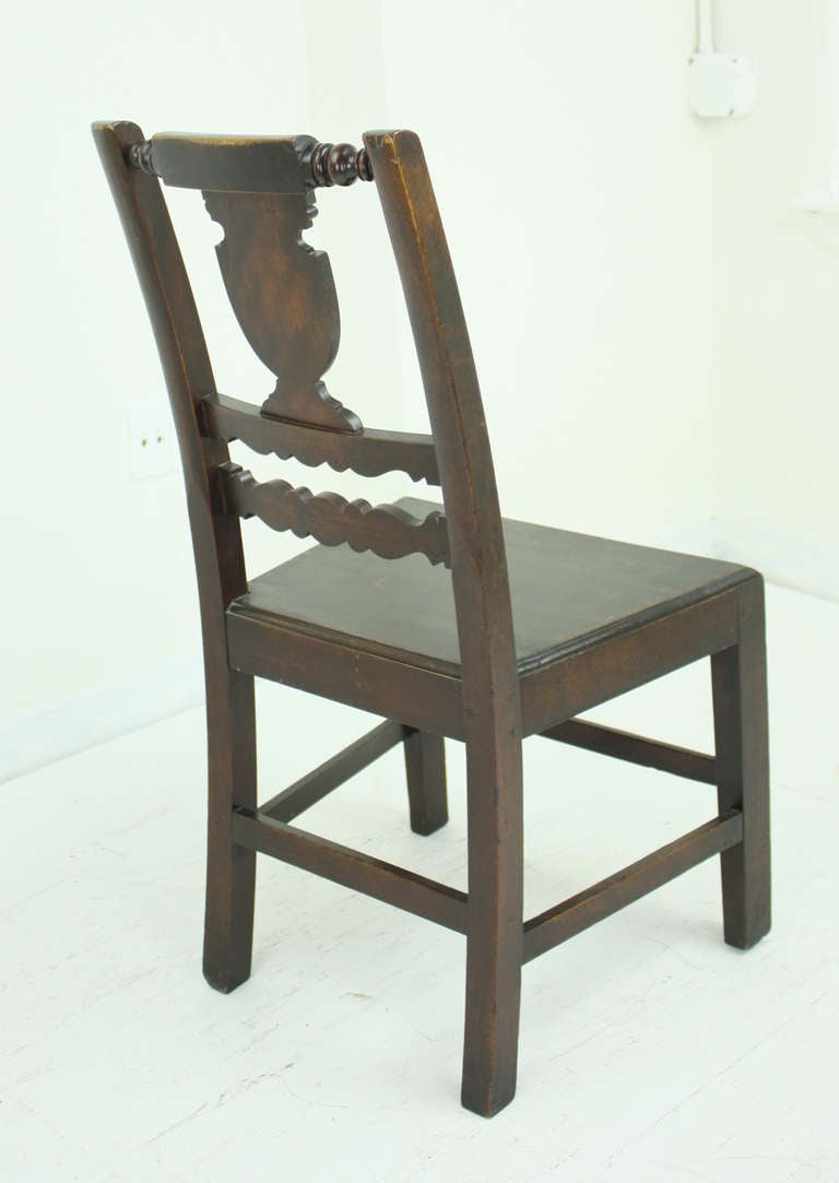 Antique French Oak Side Chair 1