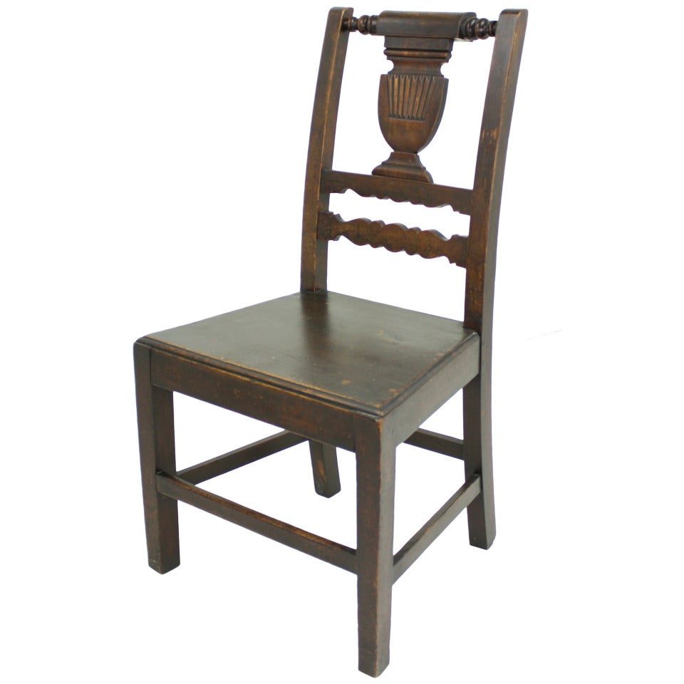 Antique French Oak Side Chair