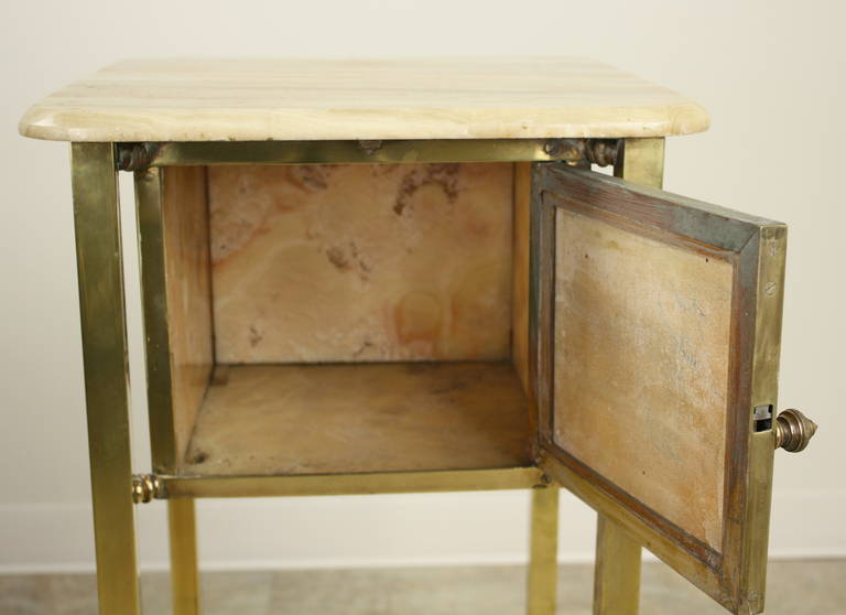 Vintage French Brass and Marble Cabinet 2