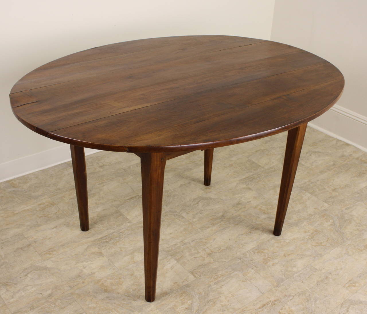 Antique French Oval Cherry Breakfast Table 3