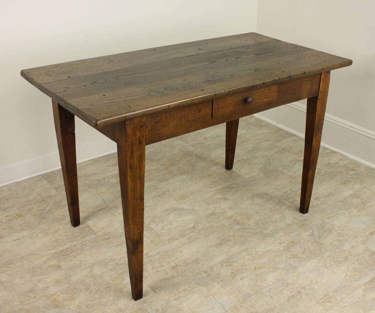 Antique French Chestnut Writing Table 3