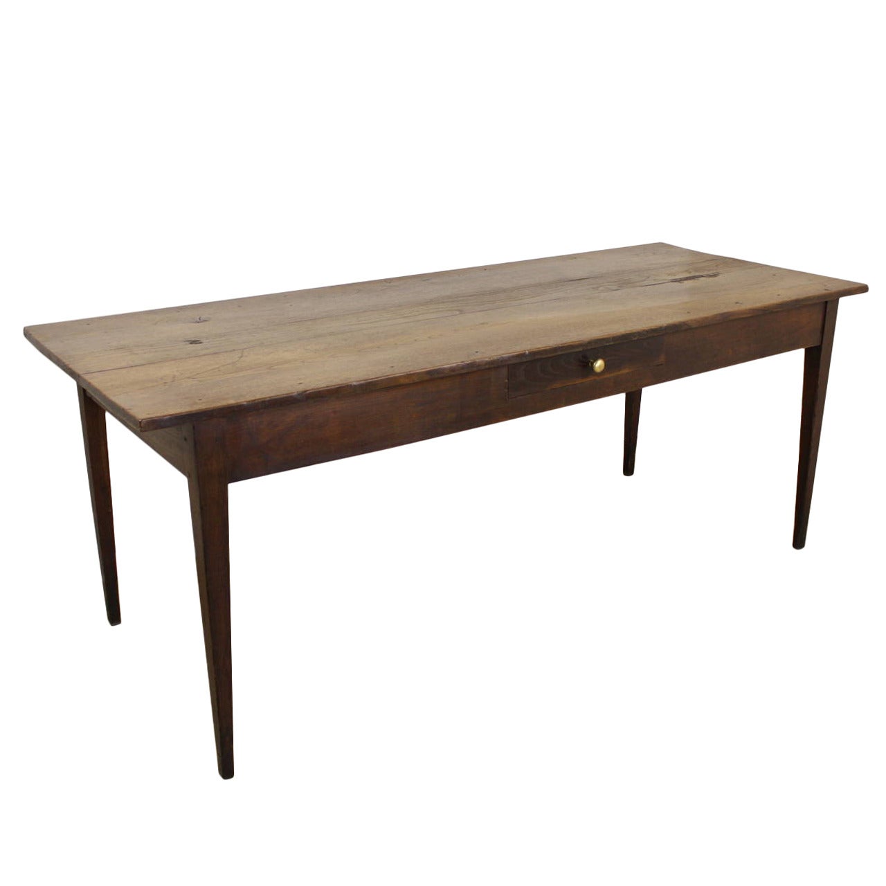Antique French Chestnut Country Farm Table