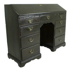 Queen Anne Period Oak Slant-Top English Desk 11