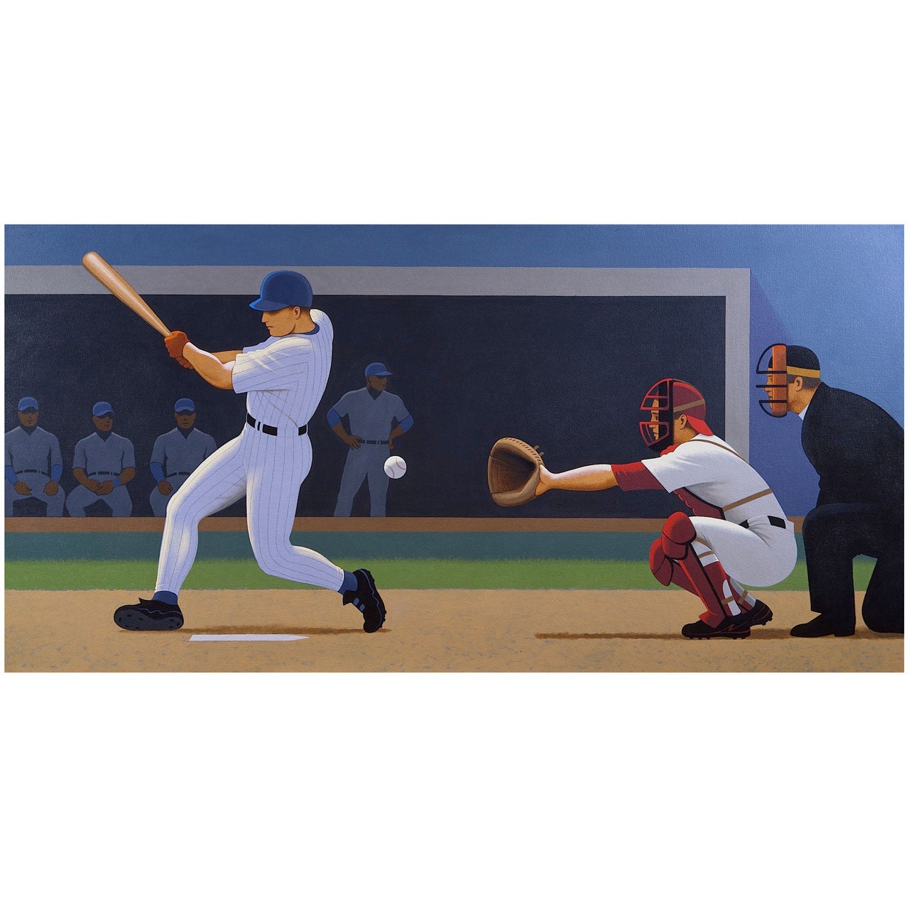 Strike Three, Painting by Lynn Curlee For Sale