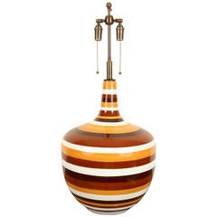 Splendid Giant 1970s Ceramic Lamp