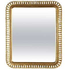Lovely Small Ornate Gilded Mirror