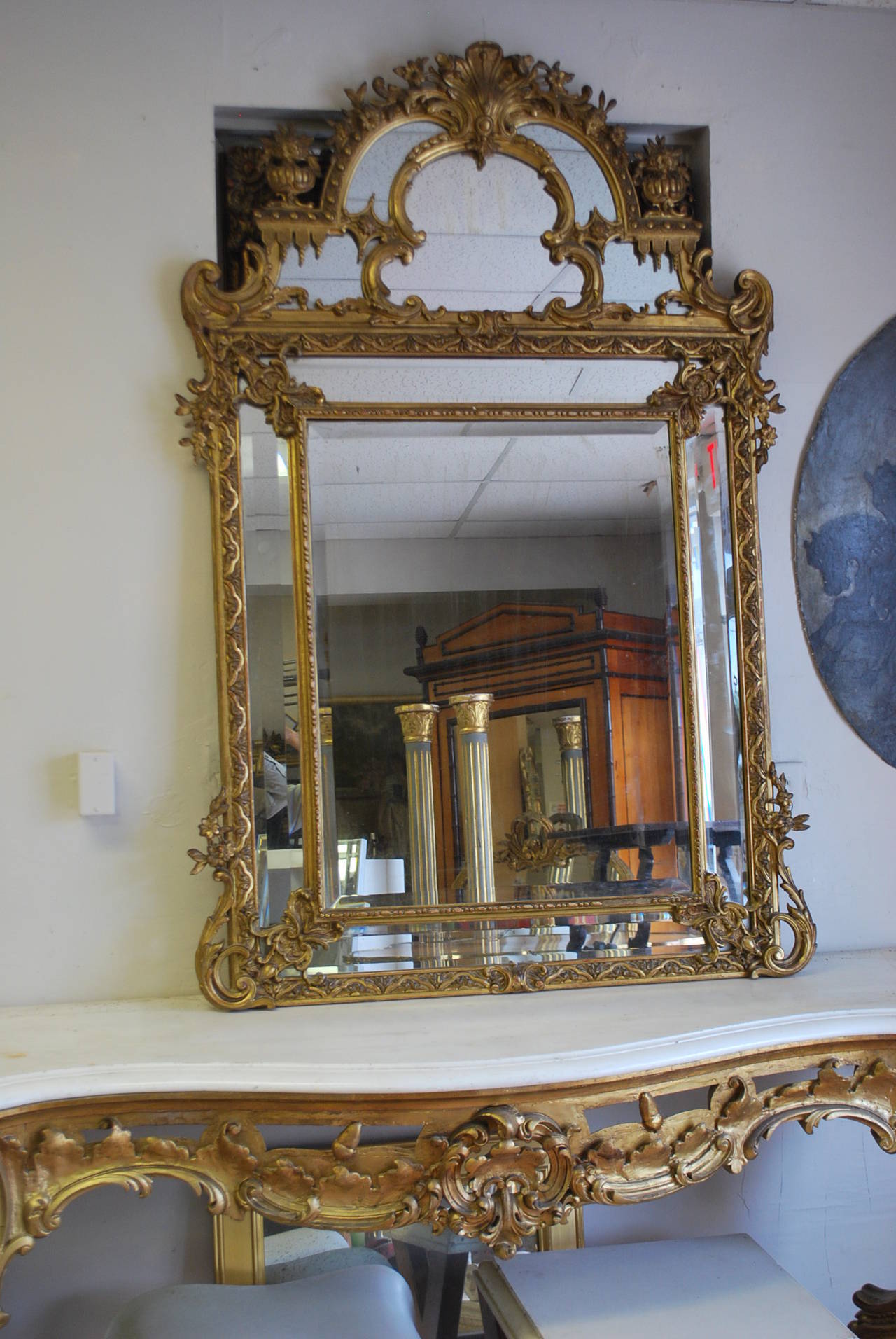 Early 19Th Century French Gilded Mirror