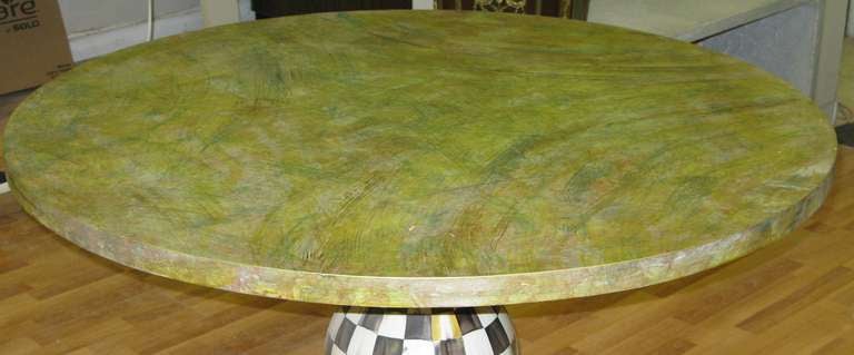 mackenzie childs pedestal table