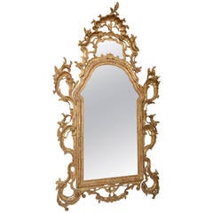 Exceptional Antique Venetian Giltwood Mirror