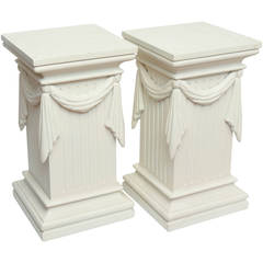Pair of Hollywood Regency Pedestals