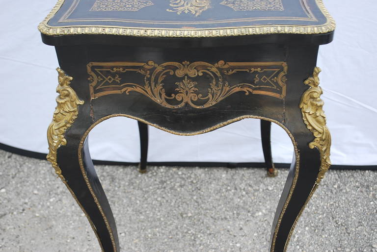 19th Century French Boulle Style, Rosewood Dressing Table 3