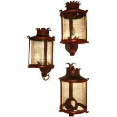 Set of Three Vintage Lanterns
