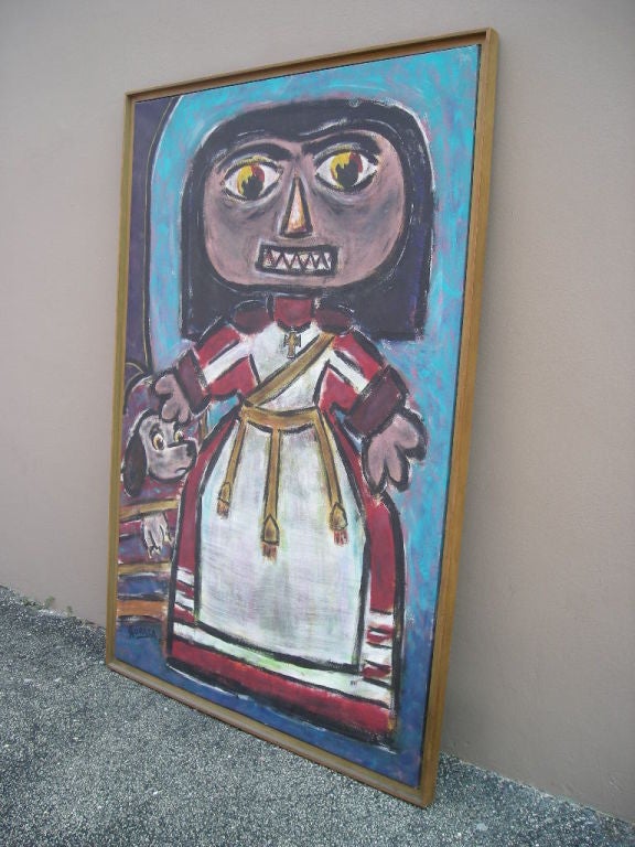 Large Oil on Canvas Signed by Venezuelan artist Arturo Correa