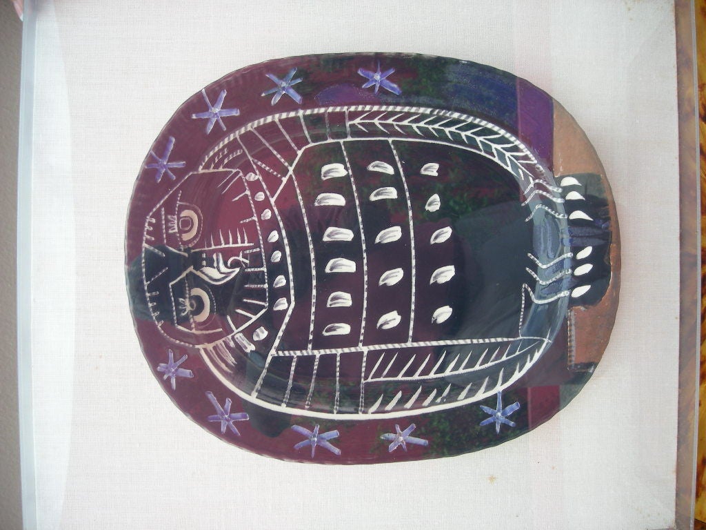 Mat Owl Charger Signed Picasso