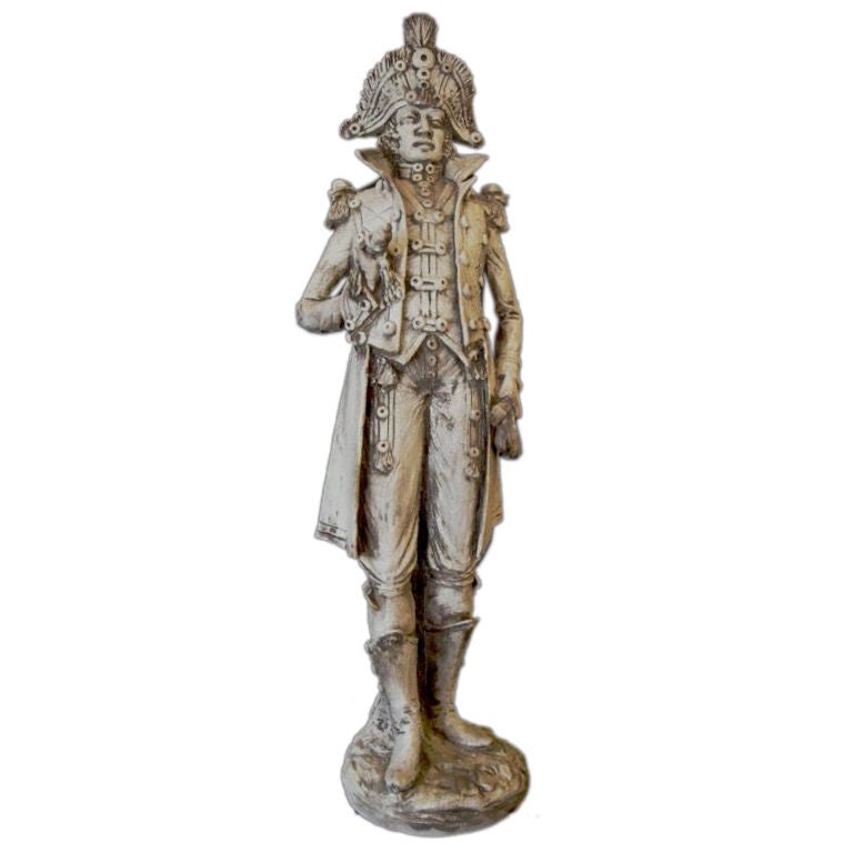 Unusual Terra Cotta Statue of Military Officer