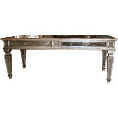 Classical Silver Gilt and Mirrored Coffee Table