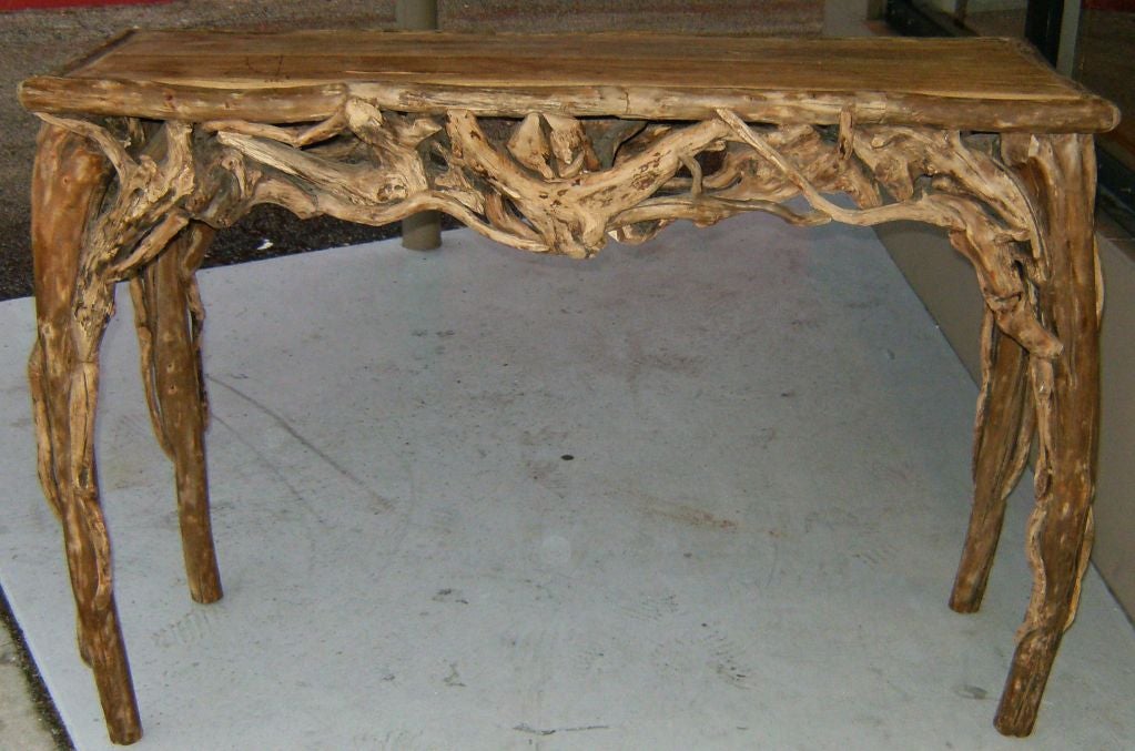Exceptional Driftwood Console 1