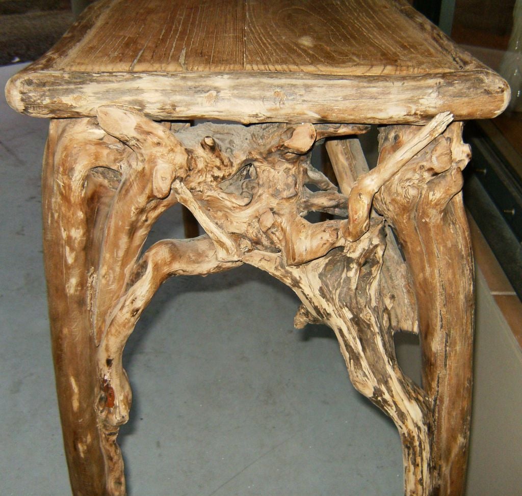 Exceptional Driftwood Console 4
