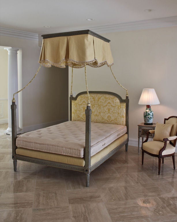 French Louis XVI Style Canopy Bed