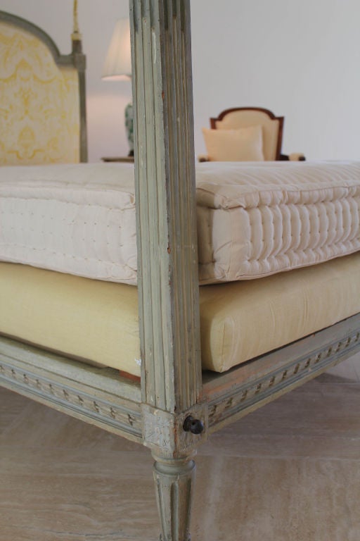 Wood Louis XVI Style Canopy Bed