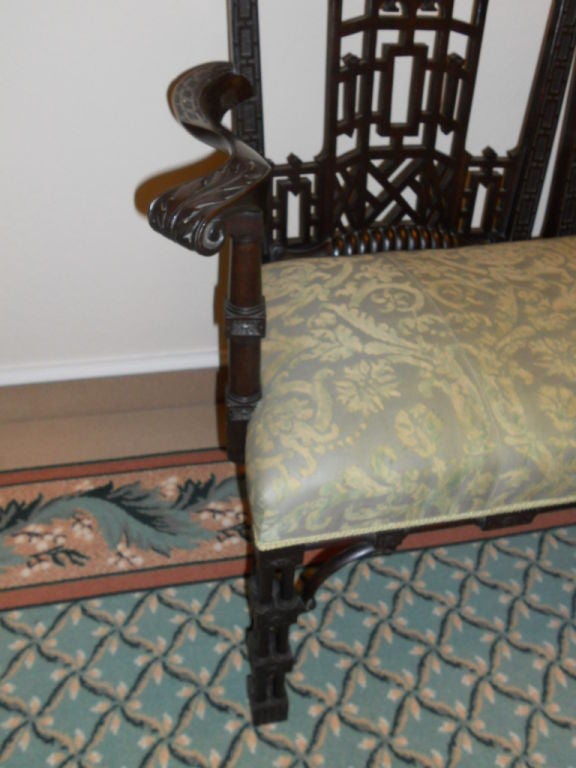Chippendale three seat Settee