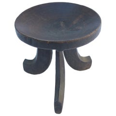 Round African Stool 10