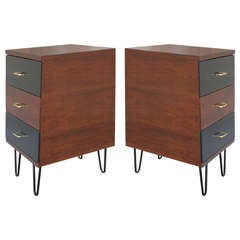 Pair of 1950s Hairpin Leg  Cabinets