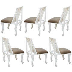 Set of Six Thebes Style Dining Chairs