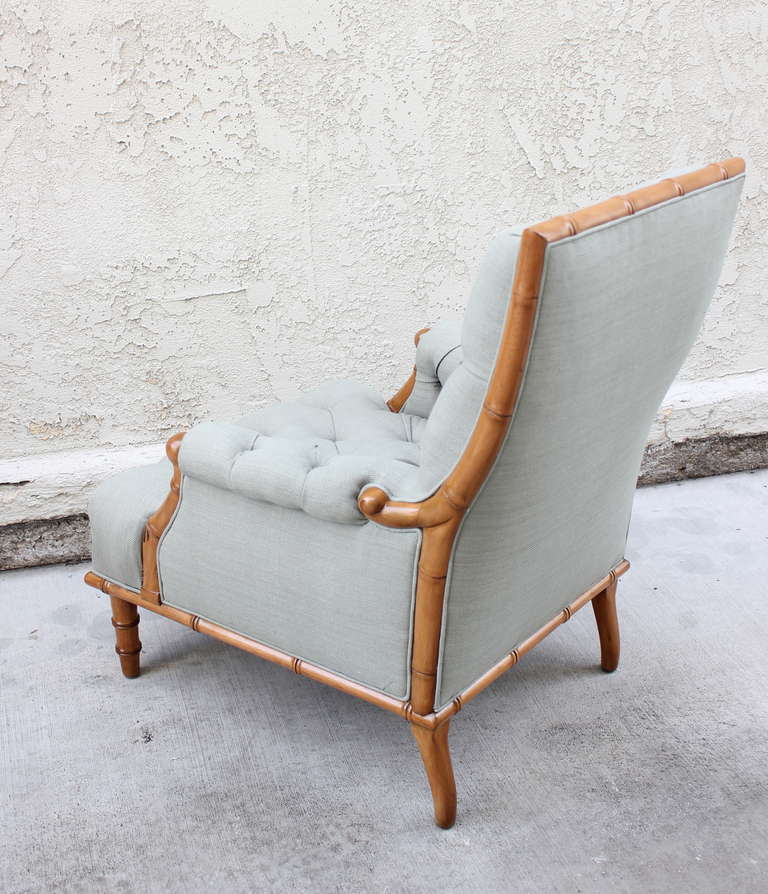 Mid-20th Century Tufted Arm Chair