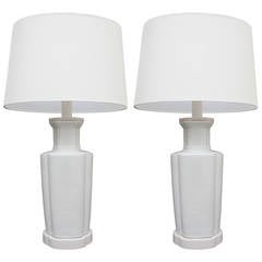 Pair of Blanc de Chine Table Lamps