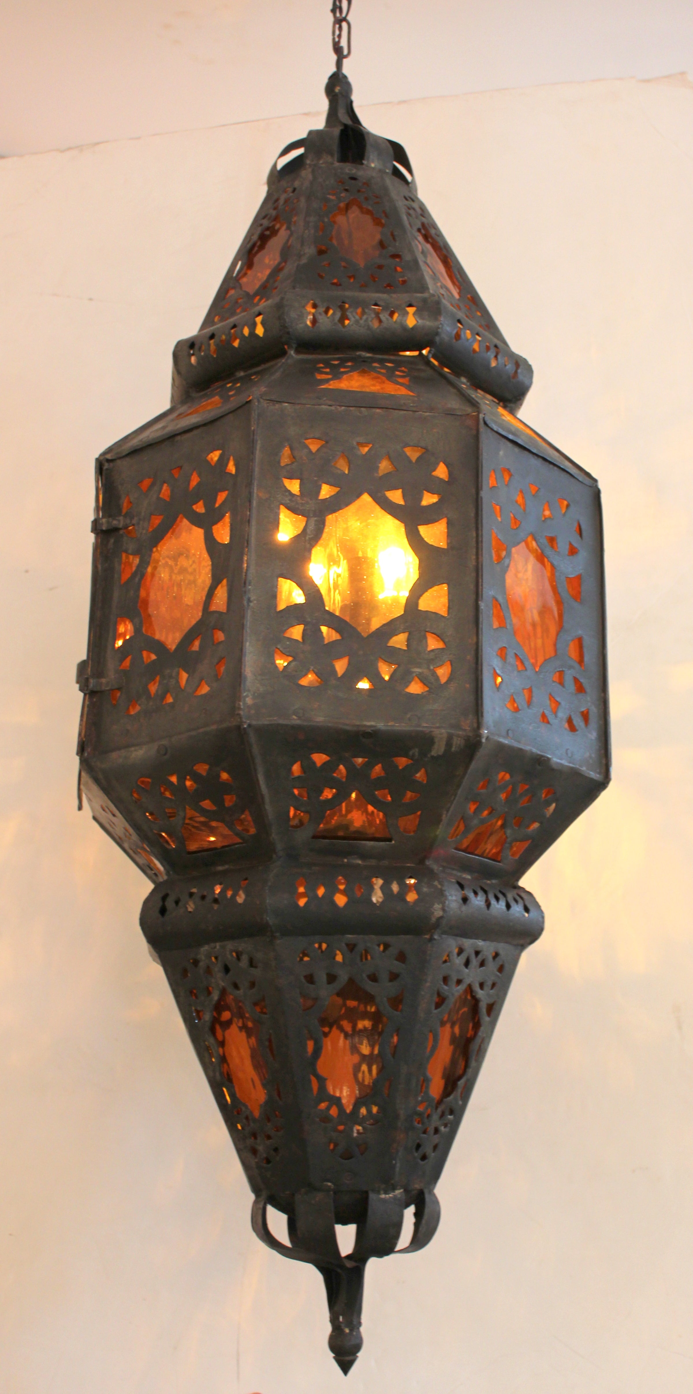 Large Vintage Mexican Lantern For Sale