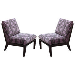 Pair of Edward Wormley Slipper Chairs