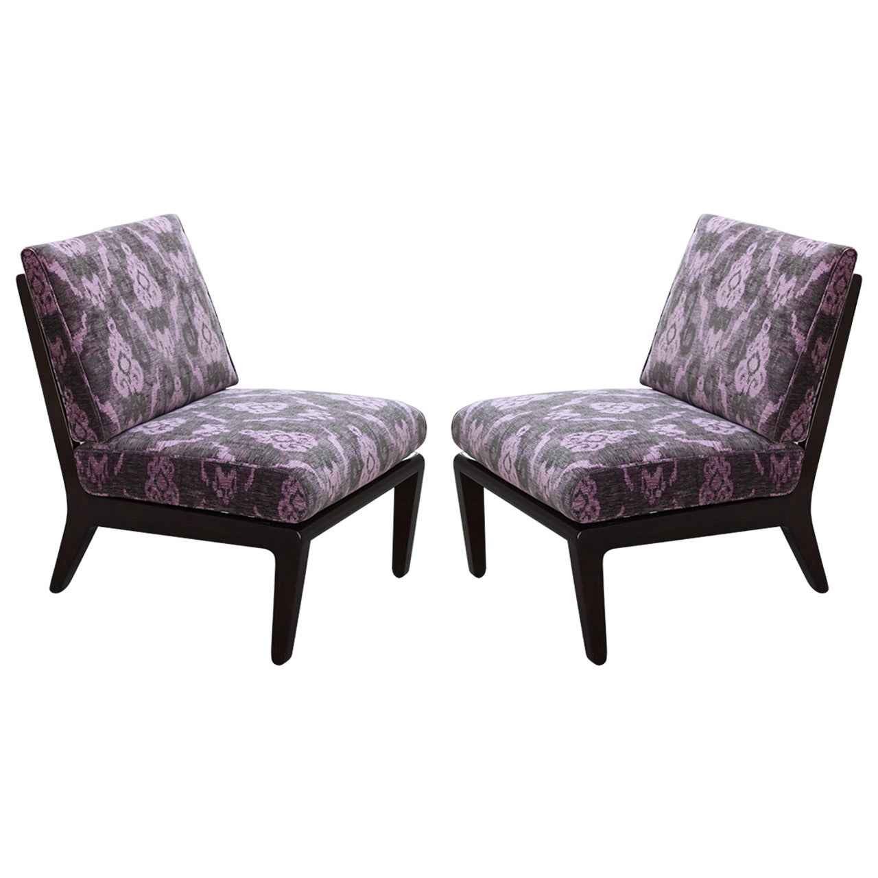 Pair of Edward Wormley Slipper Chairs