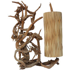 Large California Driftwood Sculptural Lamp