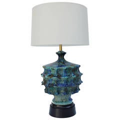 California Ceramic Lamp with Lava Glaze California Ceramic Lamp with Lava Glaze