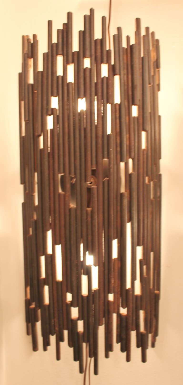 Iron Brutal Sconce #2 for Indoor Use Only