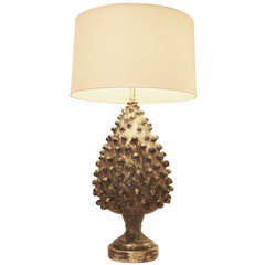 Large Ceramic Artichoke Lamp