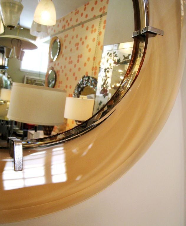 Bent Glass Frame Italian Mirror For Sale At 1stdibs 