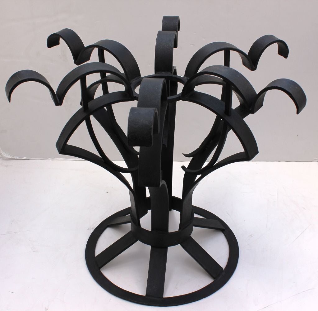 Arturo Pani Iron Focal Table In Good Condition For Sale In Los Angeles, CA