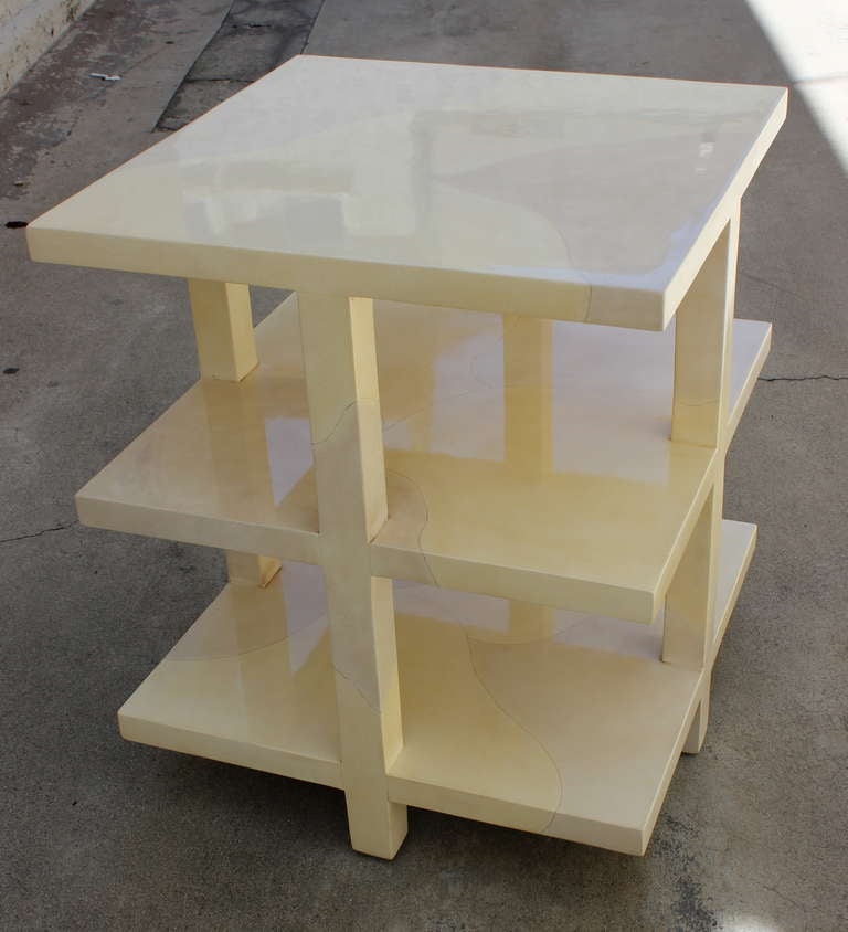 Faux Parchment Table at 1stDibs