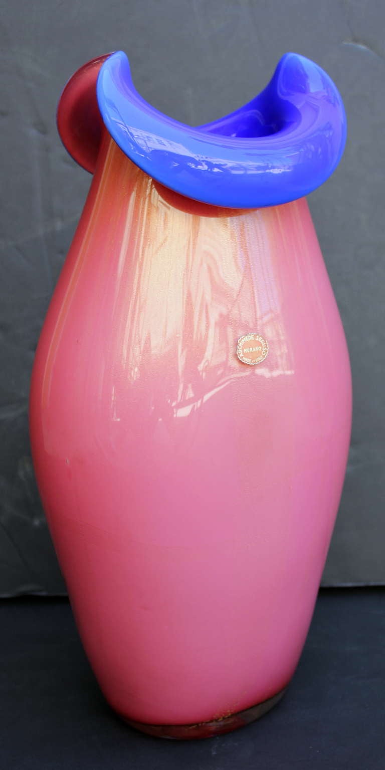 Exceptional Pair of Archimede Seguso Vases