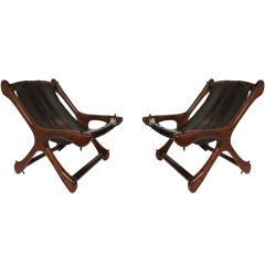 Pair of Don Shoemaker Cocobolo  Lounge Chairs