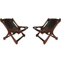 Pair of Don Shoemaker Cocobolo  Lounge Chairs