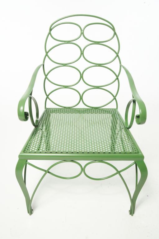 Contemporary Dowtown Classics Collection Steel Frances Elkins Chair For Sale