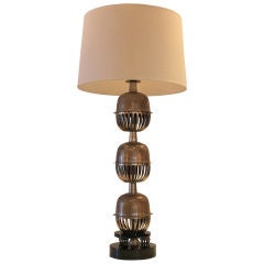 Vintage Hand Wrought Indian Lamp