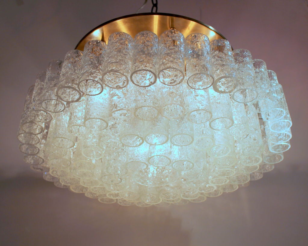 Pair of doria, German crystal ceiling mount chandeliers. Individual 1.5
